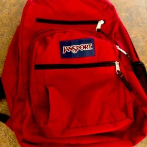 Red JANSPORT backpack